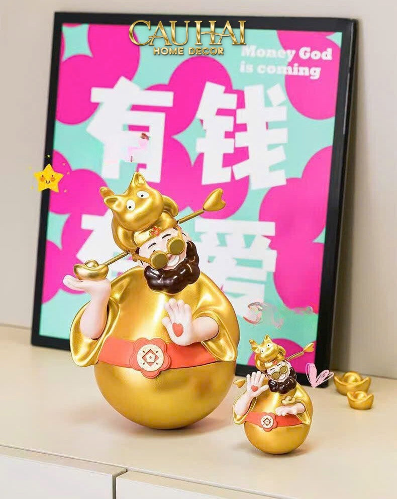 Tết Couture - Tượng Kim Thần Tài Hí Lộc - CẬU HAI HOME DECOR