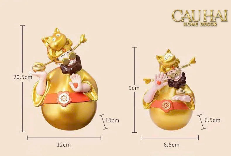 Tết Couture - Tượng Kim Thần Tài Hí Lộc-CẬU HAI HOME DECOR