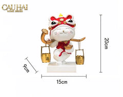Tết Couture - Tượng Mèo May Mắn Kim Lân Vượng Tài-TƯỢNG TRANG TRÍ-CẬU HAI HOME DECOR