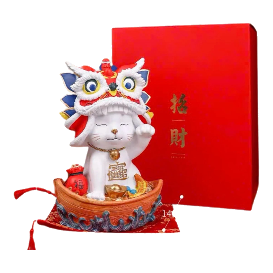 Tết Couture - Gift Set Tượng Mèo Kim Lân Song Hỷ - Vượng Tài