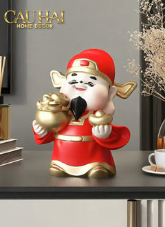 Tết Couture - Tượng Thần Tài Kim Tinh Tụ Bảo-TƯỢNG TRANG TRÍ-CẬU HAI HOME DECOR