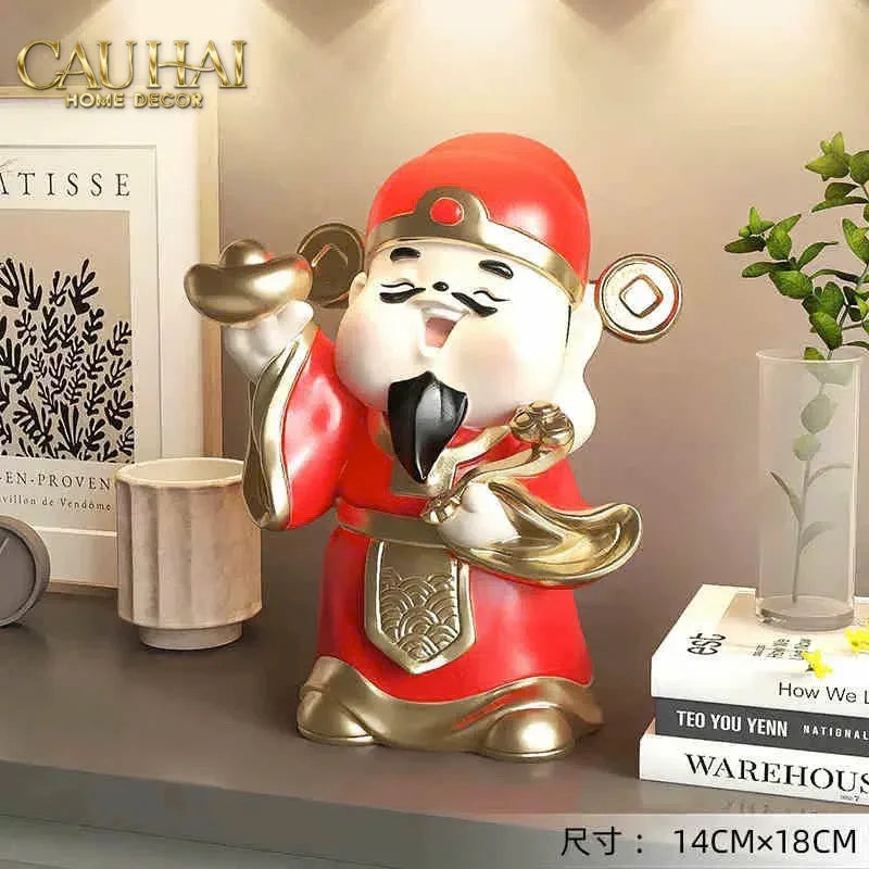 Tết Couture - Tượng Thần Tài Kim Tinh Tụ Bảo-TƯỢNG TRANG TRÍ-CẬU HAI HOME DECOR