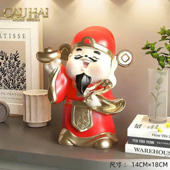 Tết Couture - Tượng Thần Tài Kim Tinh Tụ Bảo-TƯỢNG TRANG TRÍ-CẬU HAI HOME DECOR