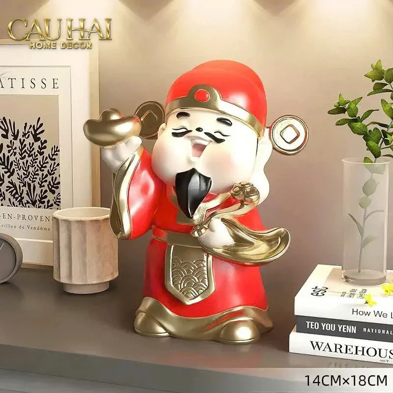 Tết Couture - Tượng Thần Tài Kim Tinh Tụ Bảo-TƯỢNG TRANG TRÍ-CẬU HAI HOME DECOR