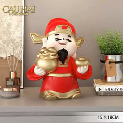 Tết Couture - Tượng Thần Tài Kim Tinh Tụ Bảo-TƯỢNG TRANG TRÍ-CẬU HAI HOME DECOR