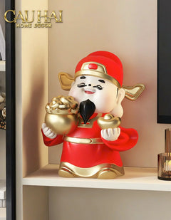 Tết Couture - Tượng Thần Tài Kim Tinh Tụ Bảo-TƯỢNG TRANG TRÍ-CẬU HAI HOME DECOR
