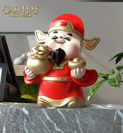 Tết Couture - Tượng Thần Tài Kim Tinh Tụ Bảo-TƯỢNG TRANG TRÍ-CẬU HAI HOME DECOR