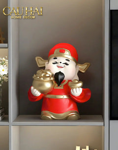 Tết Couture - Tượng Thần Tài Kim Tinh Tụ Bảo-CẬU HAI HOME DECOR