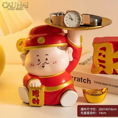 Tết Couture - Tượng Thần Tài Phúc Mãn Đường - Key Holder Figurines-CẬU HAI HOME DECOR
