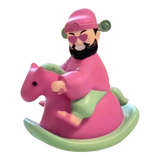 Tượng Thần Tài Wealth Deity Riding Pink Horse