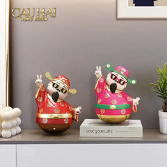 Tết Couture - Tượng Thần Tài "Say Hi" Hello Fortune Roly-Poly-CẬU HAI HOME DECOR