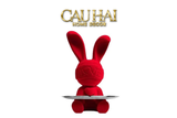 Tết Couture - Tượng Thỏ Figurine Red Velvet Bunny Lapin Welcome Home H33 - CẬU HAI HOME DECOR