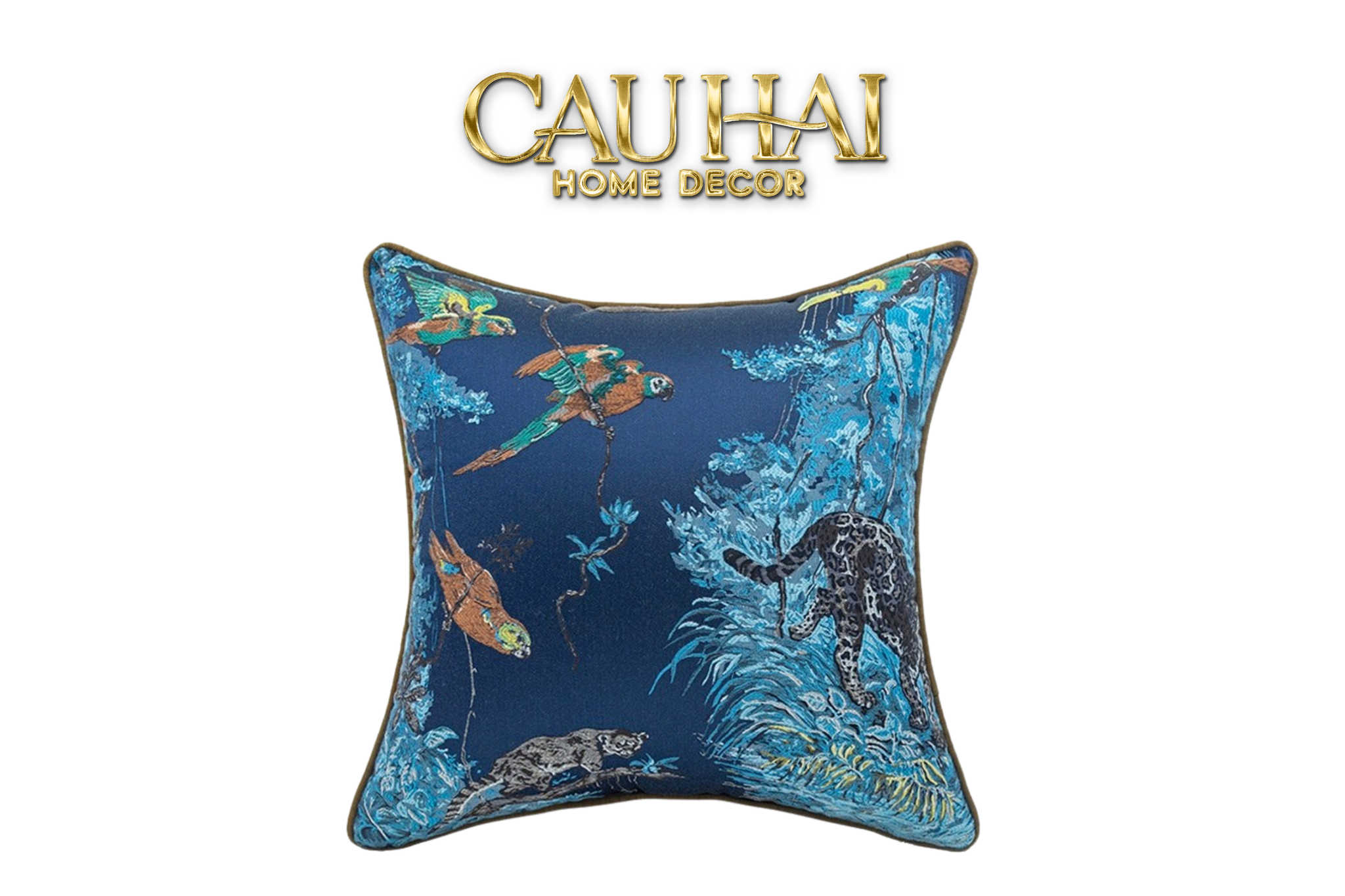 Tết Couture - Vỏ Gối Lụa Jacquard Giang Sơn Gấm Vóc 45 - CẬU HAI HOME DECOR