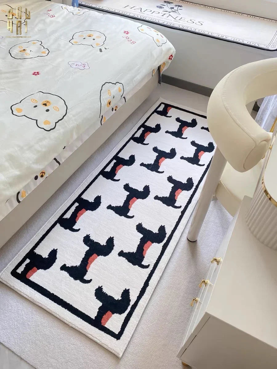 Thảm Bed Dệt Kim 80X160 - Noble Caniche - Bed Carpet-THẢM TRÒN - THẢM BED-CẬU HAI HOME DECOR