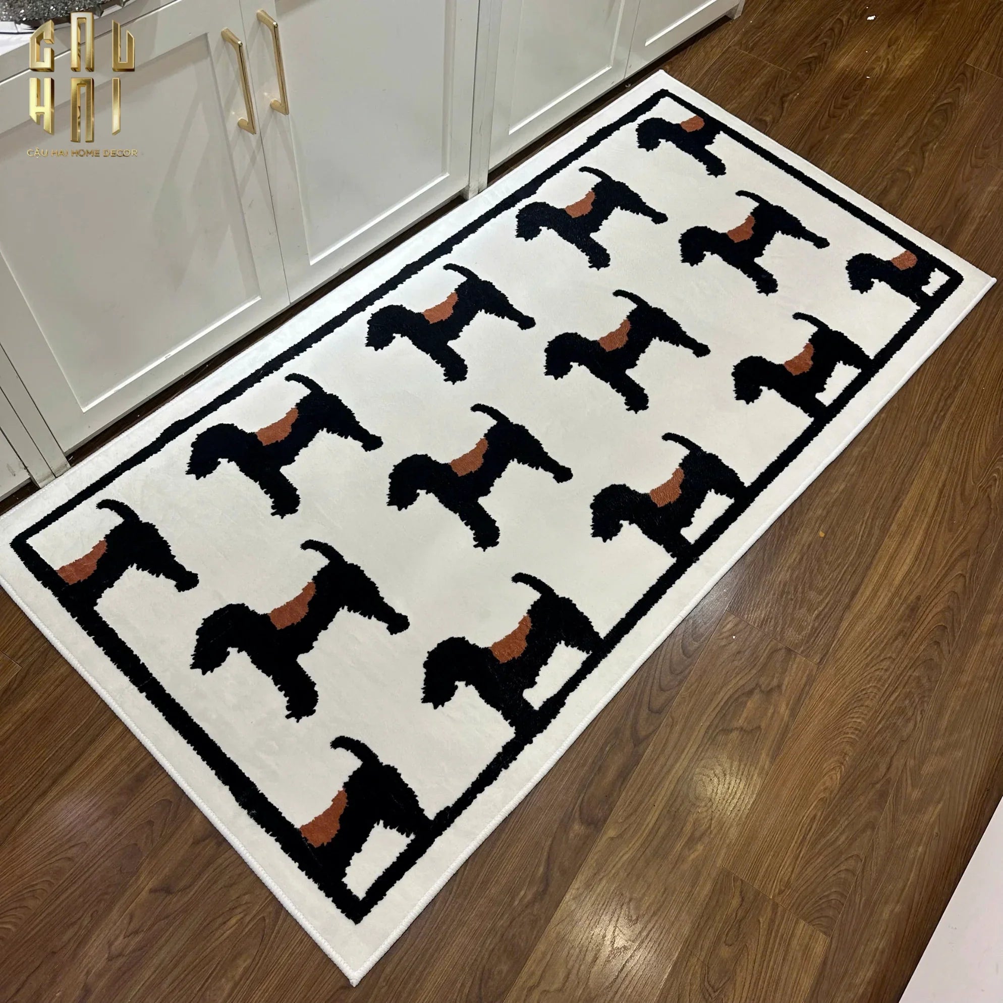 Thảm Bed Dệt Kim 80X160 - Noble Caniche - Bed Carpet-THẢM TRÒN - THẢM BED-CẬU HAI HOME DECOR