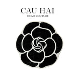 THẢM BED DỆT KIM D100 CAMÉLIA NOIR