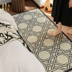Thảm Bed Len Đan Sợi Vòng 60X160 Cannage D.O D'Ivoire-THẢM TRÒN - THẢM BED-CẬU HAI HOME DECOR