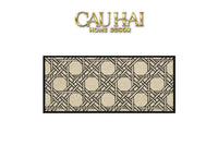 Thảm Bed Len Đan Sợi Vòng 60X160 Cannage D.O D'Ivoire-THẢM TRÒN - THẢM BED-CẬU HAI HOME DECOR