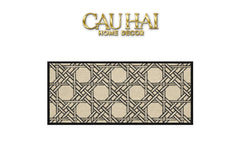 Thảm Bed Len Đan Sợi Vòng 60X160 Cannage D.O D'Ivoire-THẢM TRÒN - THẢM BED-CẬU HAI HOME DECOR