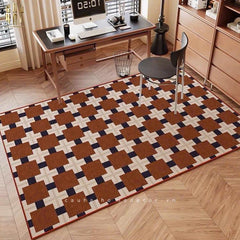 Thảm Bed Nhung Bỉ 80X160 Brun Royale Lattice-THẢM TRÒN - THẢM BED-CẬU HAI HOME DECOR