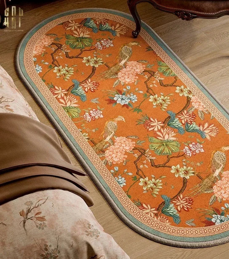 THẢM BED NHUNG BỈ 80X180 DYNASTY OF BIRD