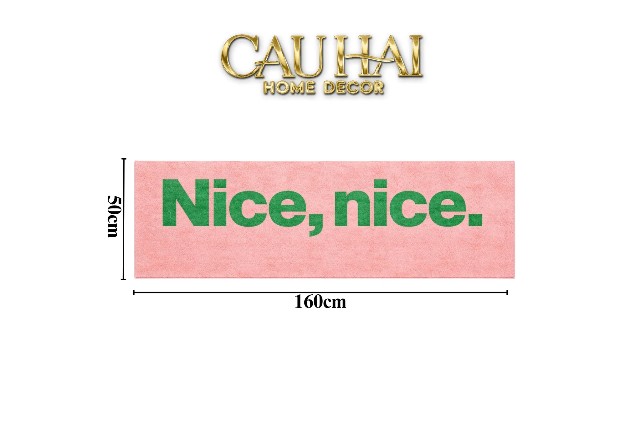 Thảm Bed Sợi Dệt 50X160 - Nice & Nice-CẬU HAI HOME DECOR