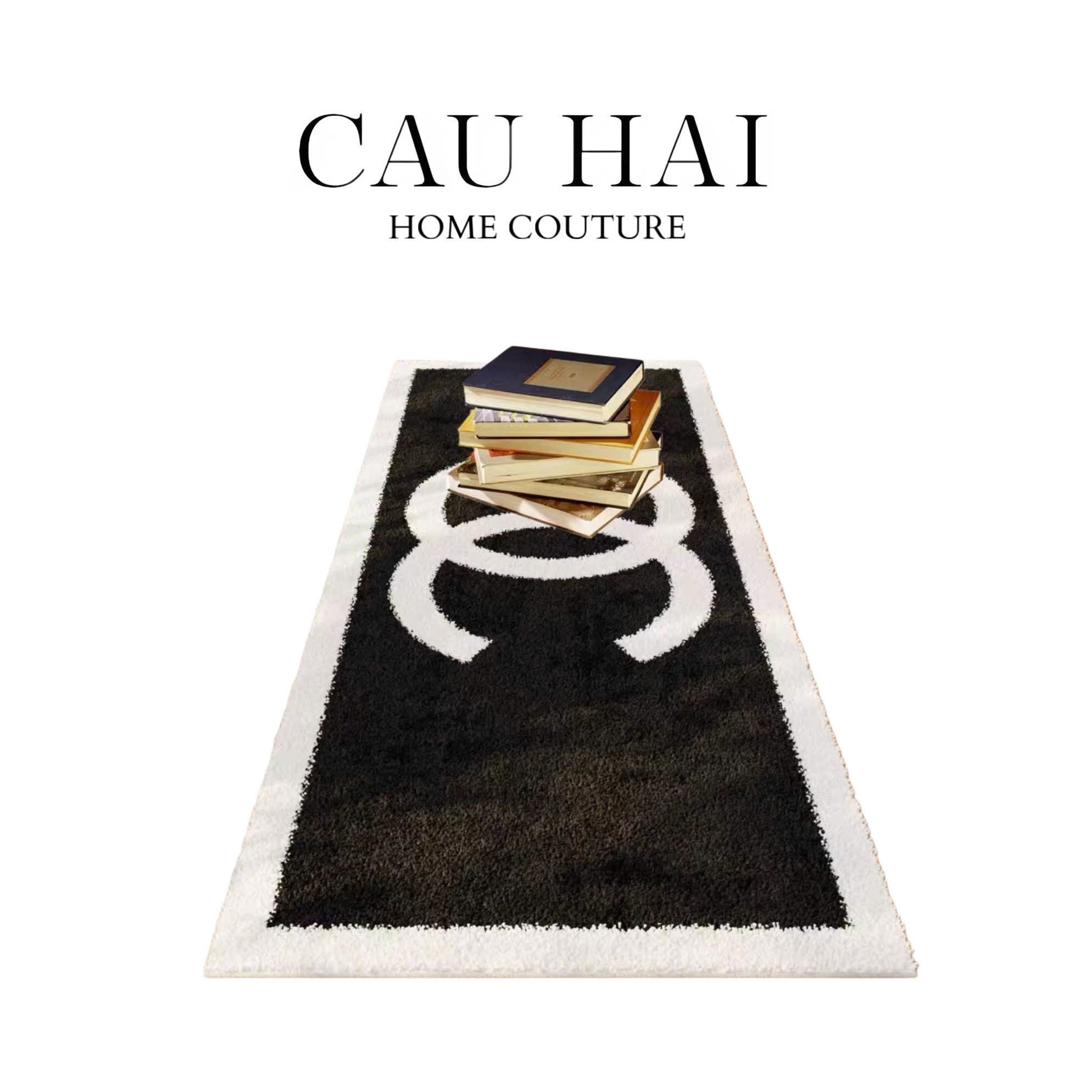 Thảm Bed Sợi Dệt 80X200 - Noire Iconique Coco Spéciale Édition-CẬU HAI HOME DECOR