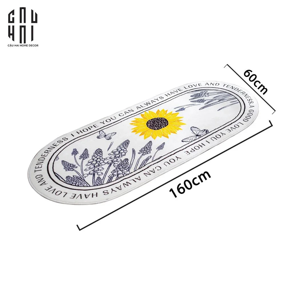 Thảm Bed Sunflower-THẢM BED-CẬU HAI HOME DECOR
