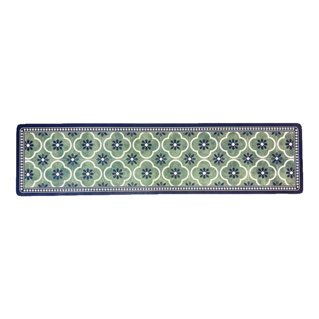 Thảm Bếp Da Micro Nappa  Gen8 Longer 45X180 - Olive Green Petals