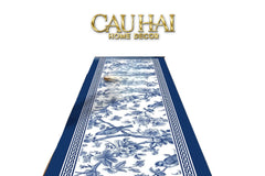 Thảm Bếp Microfiber Gen5 45x150 - Porcelain Revival Art - Indochine Oriental Jardin Kitchen Mat-THẢM BẾP-CẬU HAI HOME DECOR
