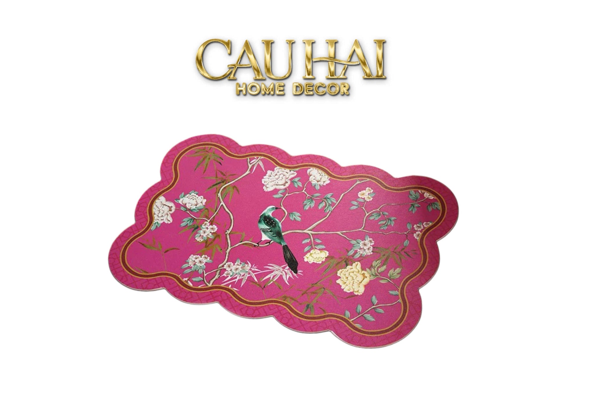 Thảm Bồn Tắm Micro-Nappa Gen8 60X90 -Impériale Fuchsia Rose - Da Thấm Hút - CẬU HAI HOME DECOR