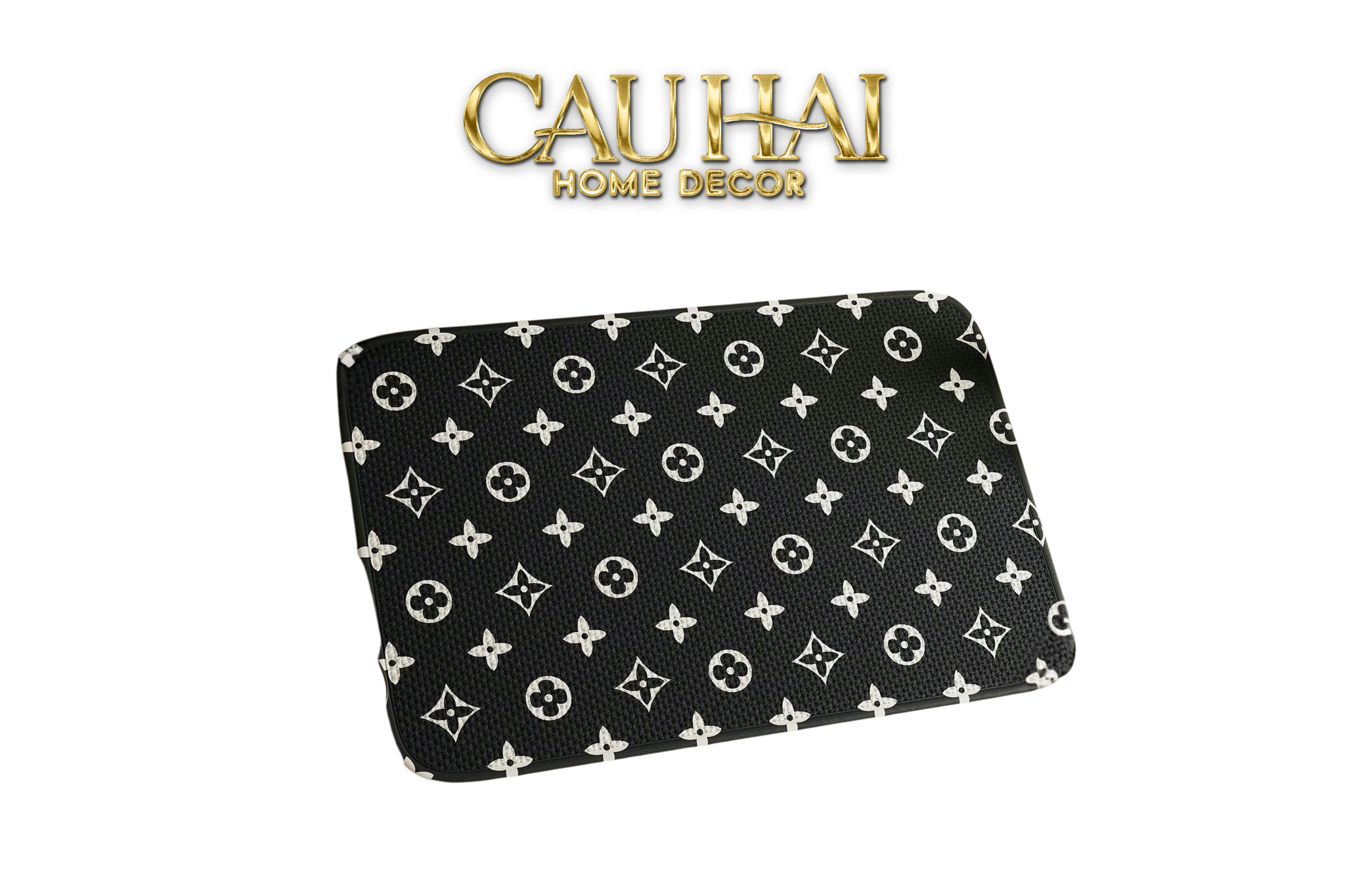 Thảm Bồn Tắm Sợi Chenille 60X90 - Signature Louis Monogram - CẬU HAI HOME DECOR