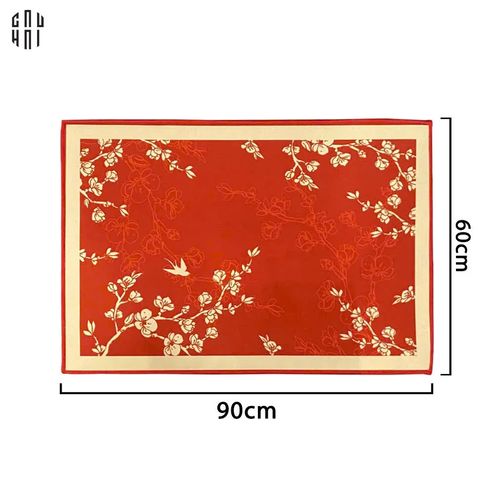 THẢM CHÂN NHUNG BỈ RED TINI BLOSSOM 60X90CM