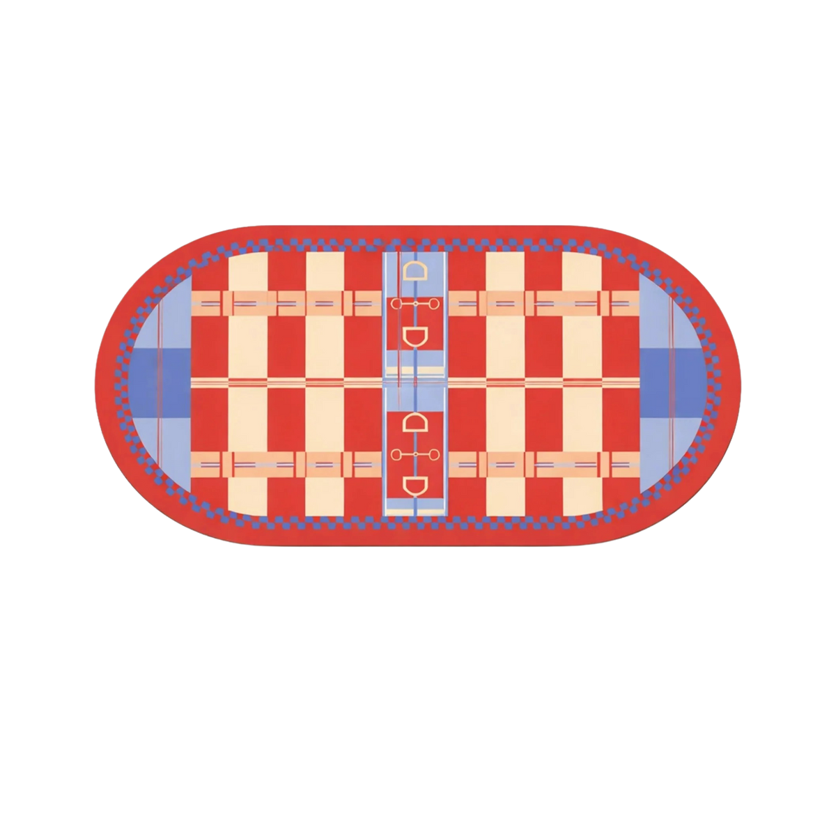 Thảm Cửa / Bathroom Micro-Nappa Gen8 45x90 Rouge Vermillion Équestre Horsebits Signature-Thảm cửa / bathroom-CẬU HAI HOME DECOR-CẬU HAI HOME DECOR