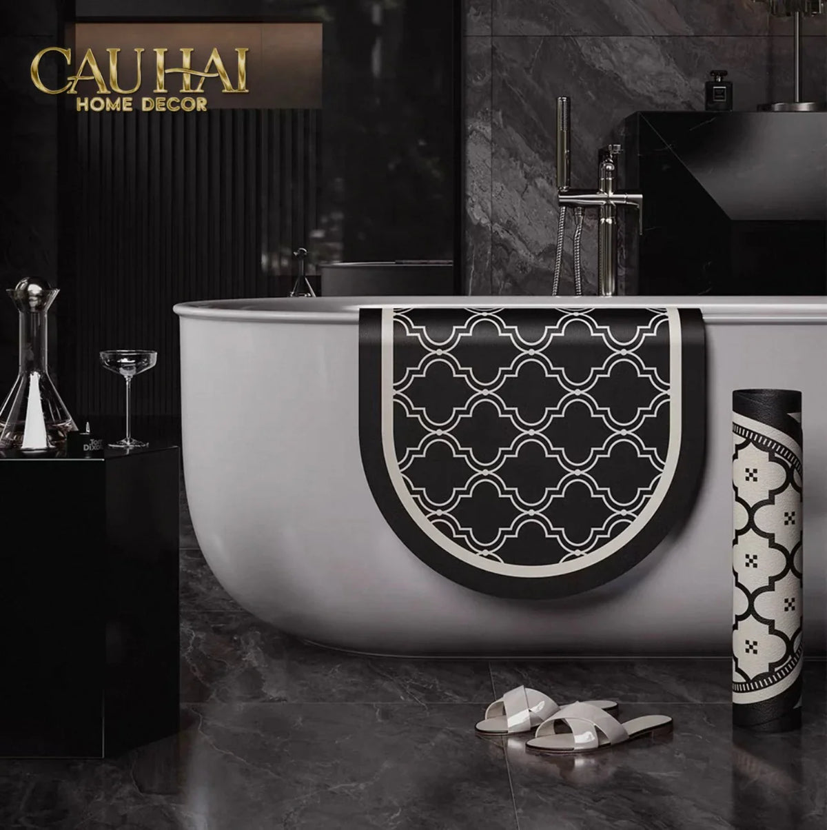 Thảm Cửa / Bathroom Micro-Nappa Gen8 45x90 Savoir Atélier Trellis-THẢM CỬA-CẬU HAI HOME DECOR-CẬU HAI HOME DECOR