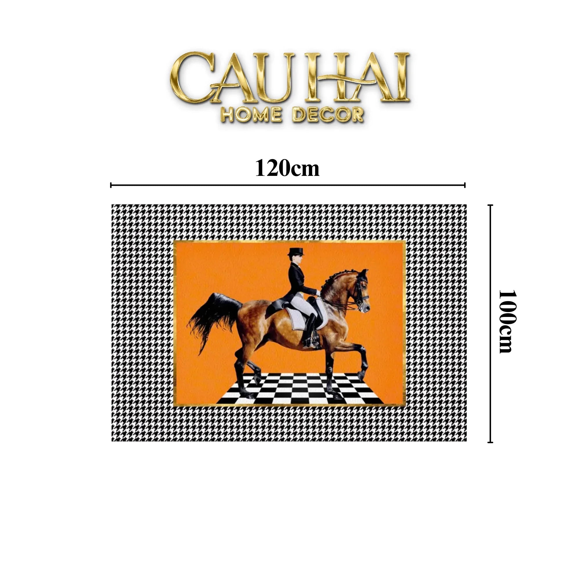 Thảm Cửa Da 100X120 - Hound Ob Horseman-THẢM CỬA-CẬU HAI HOME DECOR