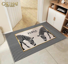 Thảm Cửa Da 100X120 - Hound Zebra-THẢM CỬA-CẬU HAI HOME DECOR