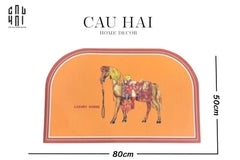 Thảm Cửa Da 50X80 - Mon Petit Cheval Door Mat-THẢM CỬA-CẬU HAI HOME DECOR