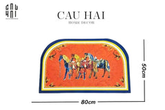 Thảm Cửa Da 50X80 - Mon Trois Petit Cheval-THẢM CỬA-CẬU HAI HOME DECOR