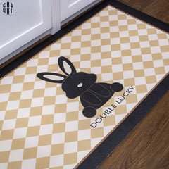 Thảm Cửa Da 60X120 Golden Bunny - Rectangle-THẢM CỬA-CẬU HAI HOME DECOR