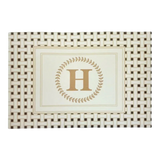 Thảm Cửa Da 60X90 - Iconic Beige Helios Door Mat