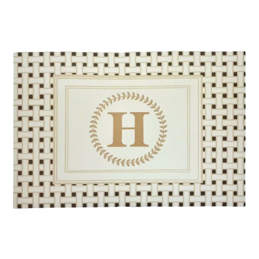 Thảm Cửa Da 60X90 - Iconic Beige Helios Door Mat