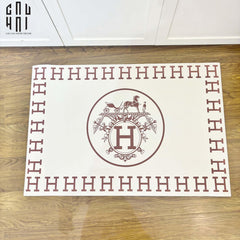 Thảm Cửa Da 60X90 - Iconic White Helios Door Mat-THẢM CỬA-CẬU HAI HOME DECOR