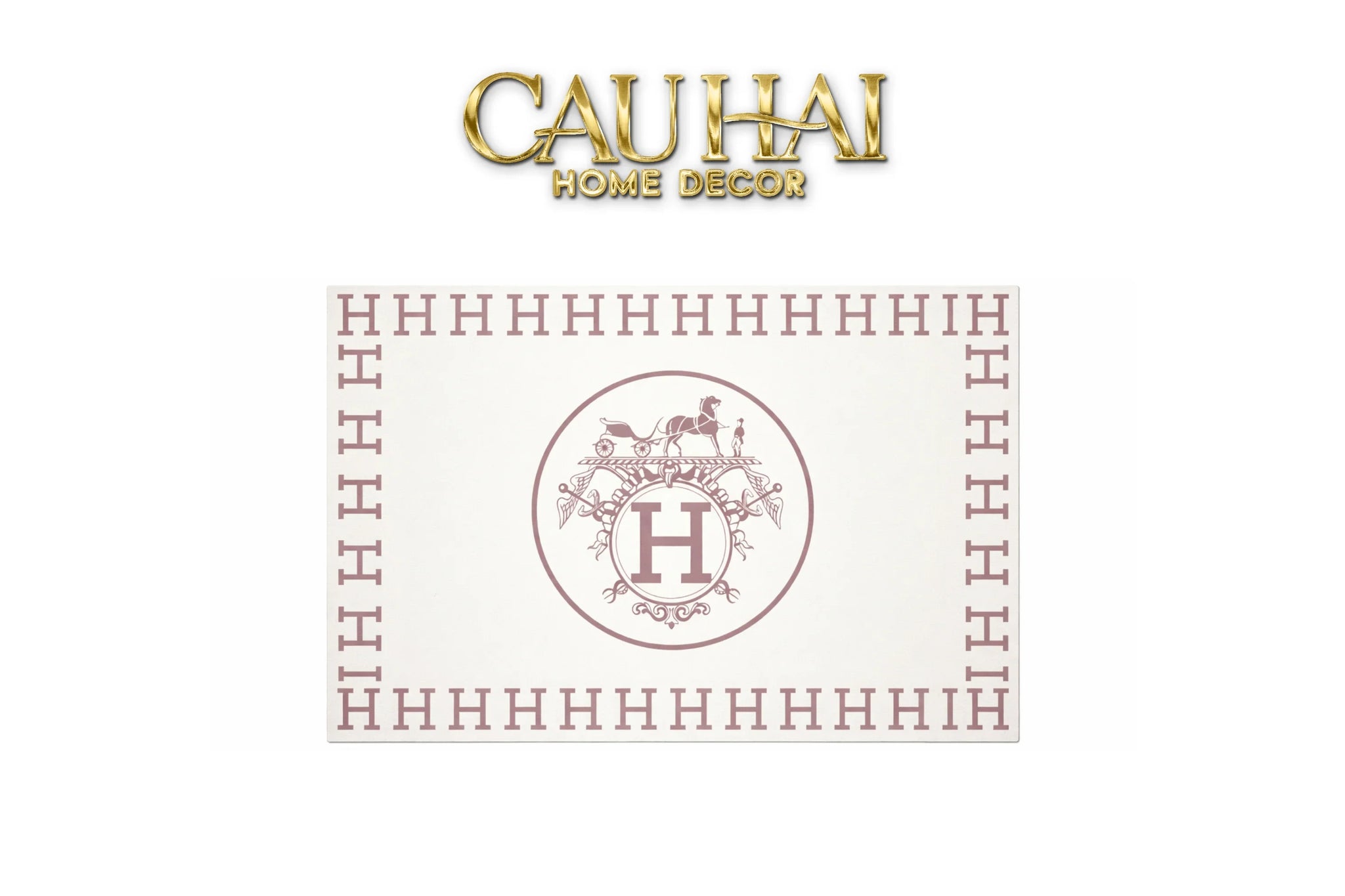 Thảm Cửa Da 60X90 - Iconic White Helios Door Mat-CẬU HAI HOME DECOR