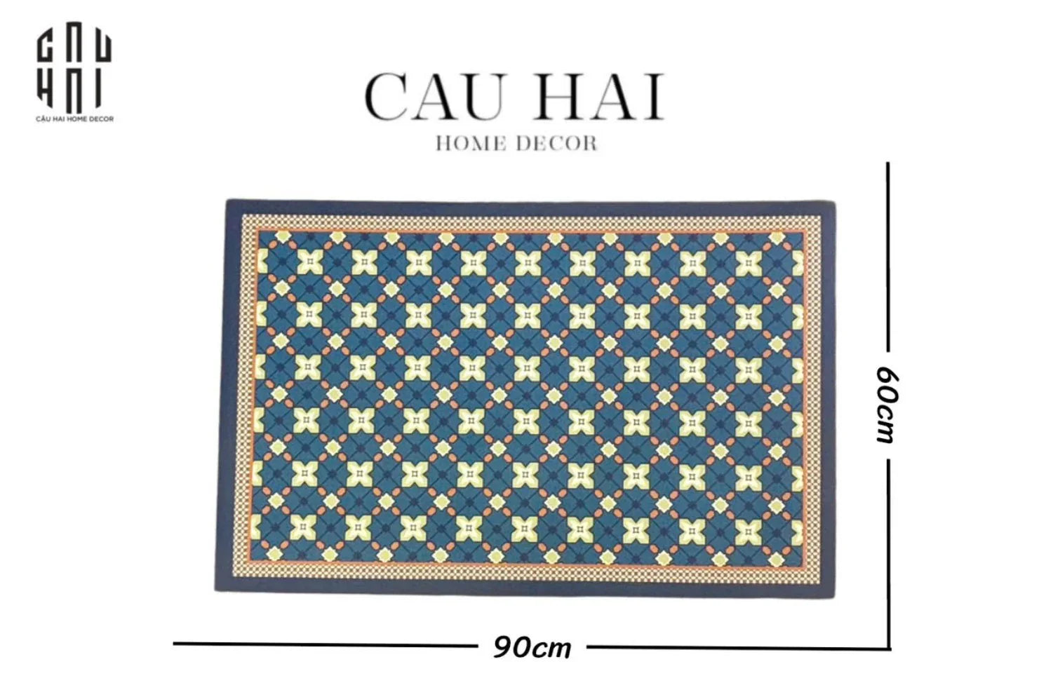 THẢM CỬA DA 60X90 - LATTICE OF LUXURY DOOR MAT