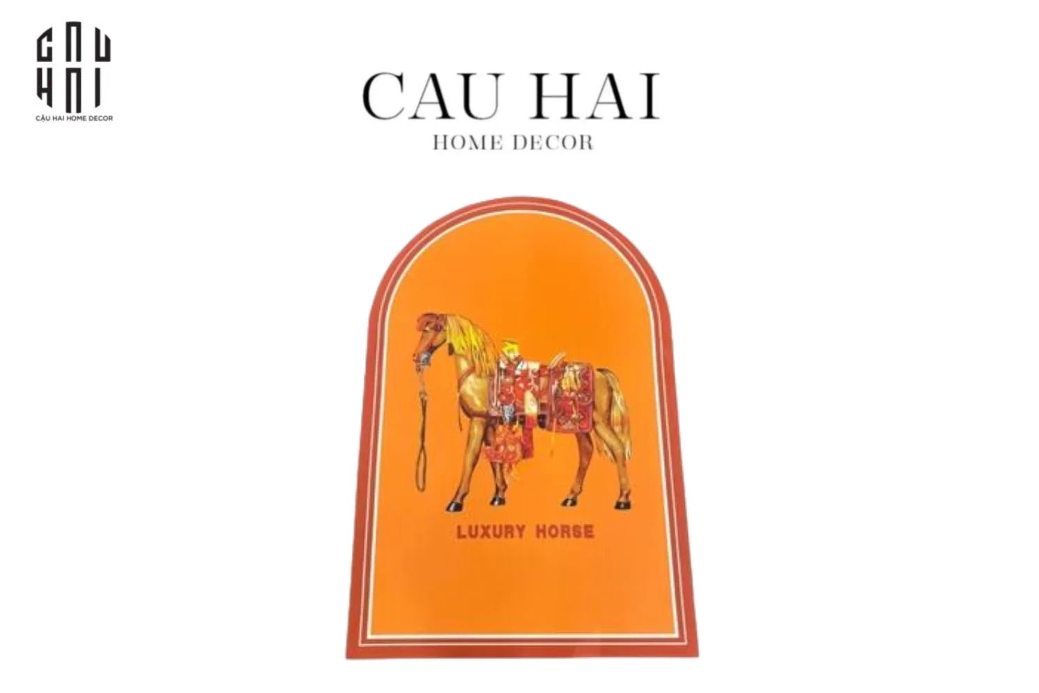 Thảm Cửa Da 80X120 - Mon Petit Cheval - CẬU HAI HOME DECOR