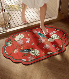 Thảm Cửa Da Thấm Hút Micro-Nappa Gen8 50X80 - Qing Dynasty Crimson Legacy-THẢM CỬA-CẬU HAI HOME DECOR