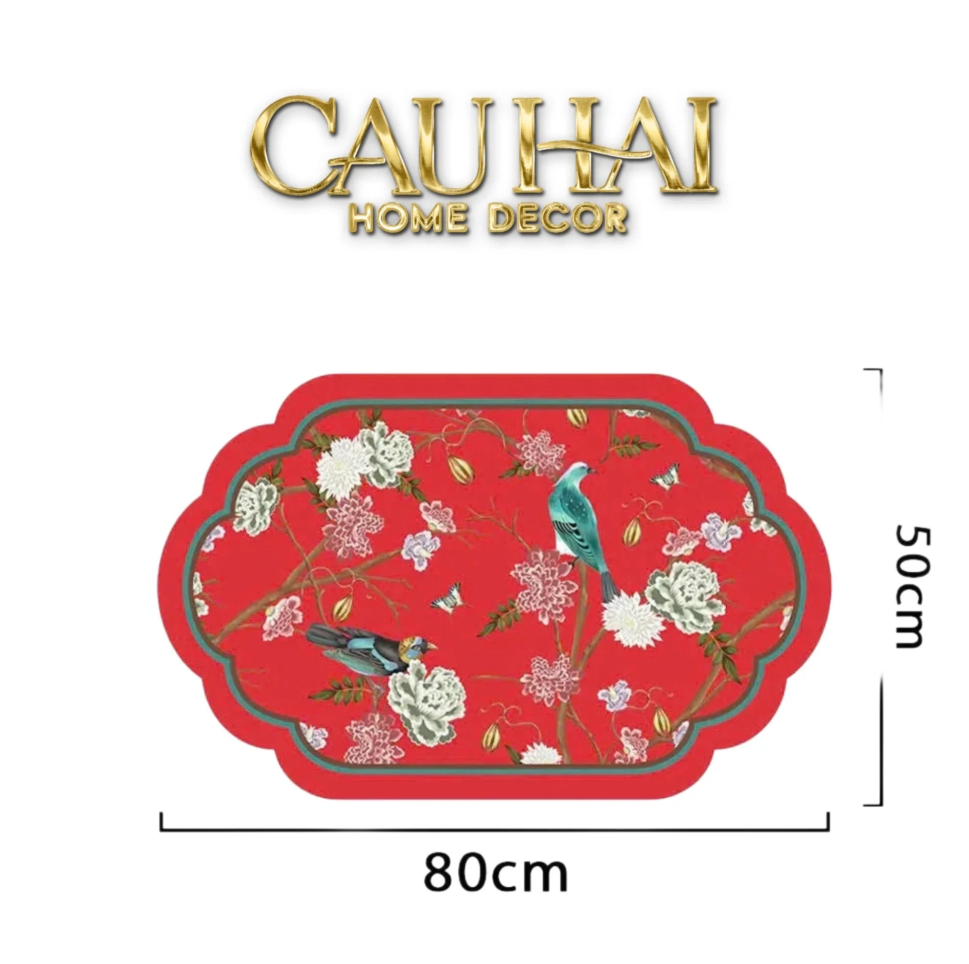 Thảm Cửa Da Thấm Hút Micro-Nappa Gen8 50X80 - Qing Dynasty Crimson Legacy-THẢM CỬA-CẬU HAI HOME DECOR