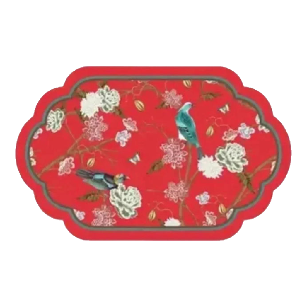 Thảm Cửa Da Thấm Hút Micro-Nappa Gen8 50X80 - Qing Dynasty Crimson Legacy