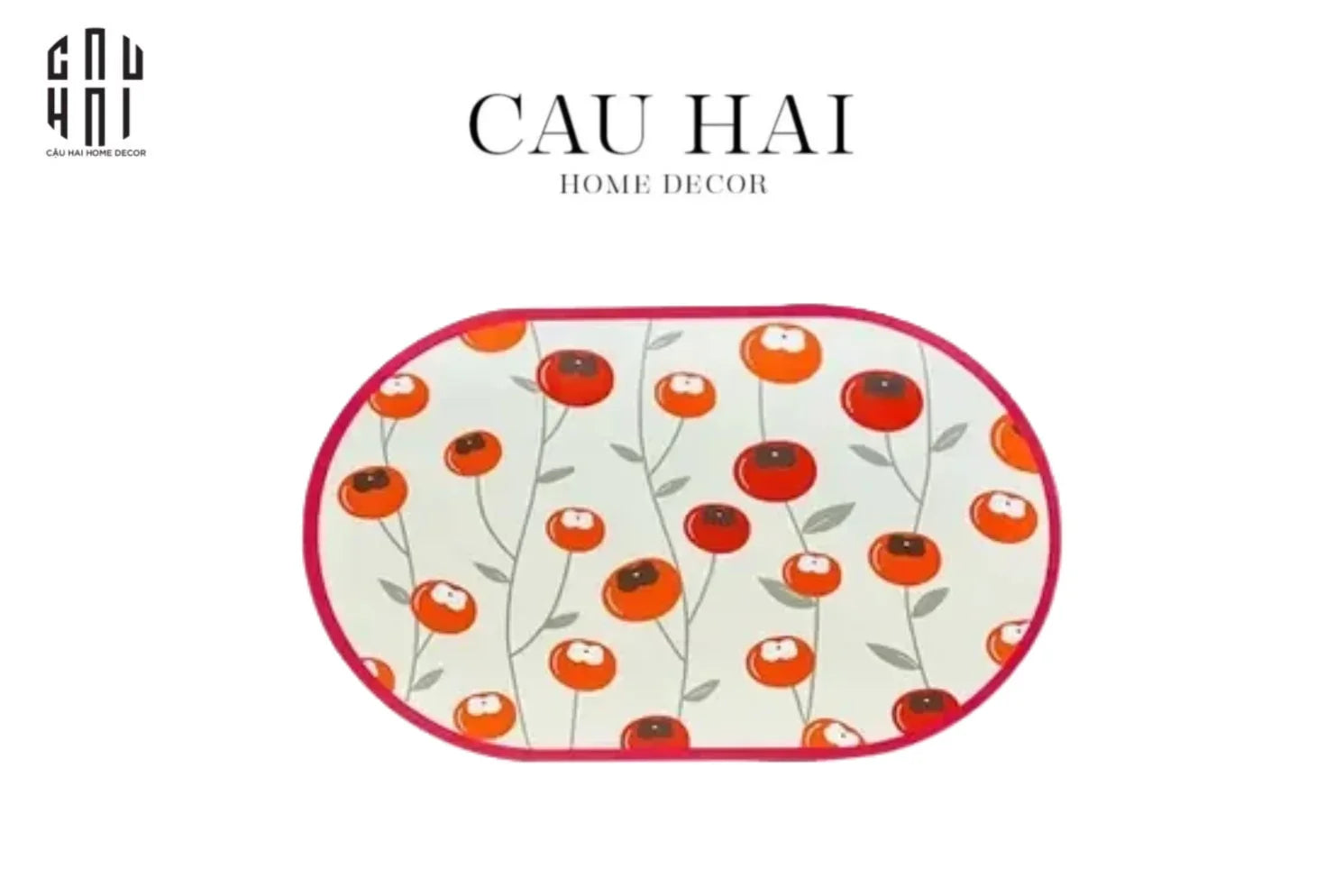 Thảm Cửa - Door Mat - 50X80 Persimmon - CẬU HAI HOME DECOR
